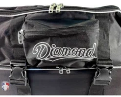 Diamond Umpire Gear Diamond Ultimate 33" Wheeled Umpire Equipment Bag With Telescopic Handle -UMPLIFE Shop WHLDLX UMP 33 Diamond Ultimate 33 Wheeled Umpire Equipment Bag with Telescopic Handle Close Up Pocket