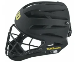 Wilson Umpire Gear Wilson MLB Pro Stock Titanium Umpire Helmet -UMPLIFE Shop WTA5800BL Wilson MLB Pro Stock Titanium Umpire Helmet Top View