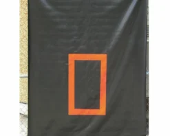 CageSaver H.D. Backdrop (Black With Orange Strike Zone)