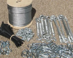 Cable-Tensioned Batting Cage System