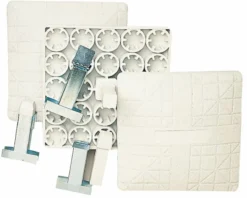 Low Profile Safety Bases With Anchors (Set Of 3)